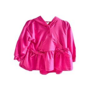 Baby Girl (18M) Habitual Ruffle Hooded Top Violet/Purple Peplum Hoodie